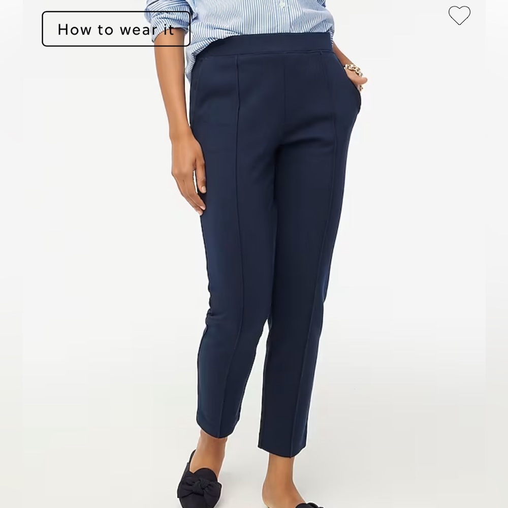 J Crew pintuck pant